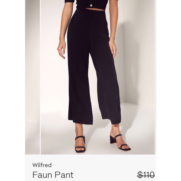 ARITZIA | bnwot WILFRED Faun Pant Black Size XS - Picture 5 of 10